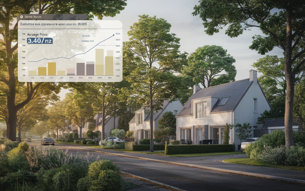 Graphique des prix de l'immobilier rue du Verger à Draveil