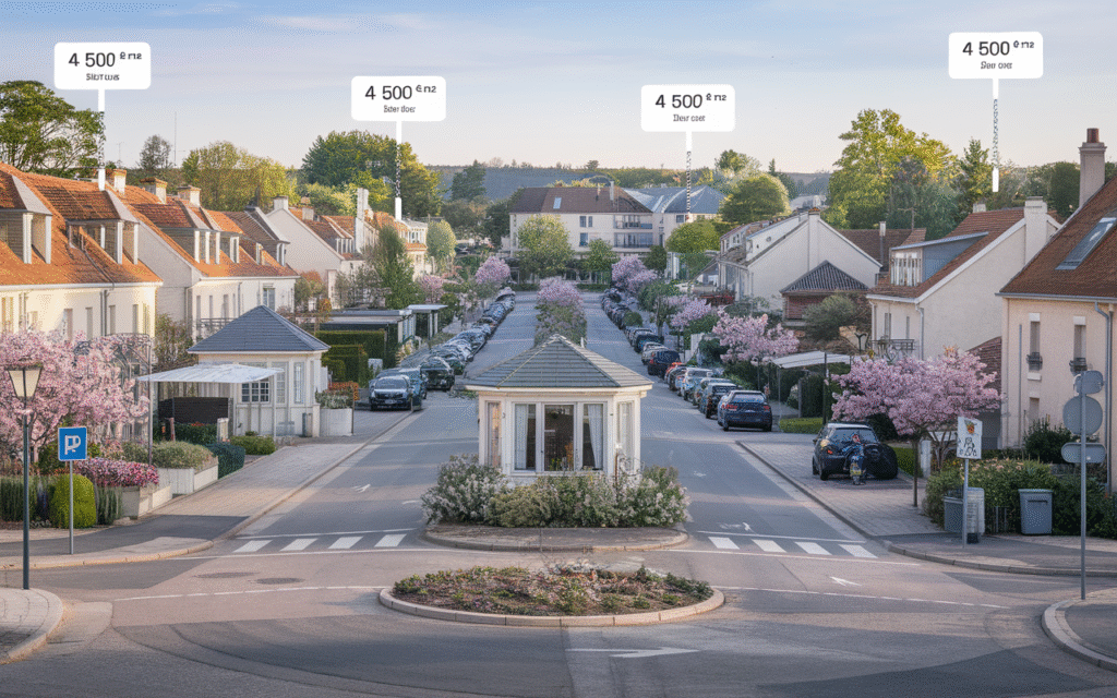 Évolution du prix immobilier rue des Lilas Blancs à Draveil