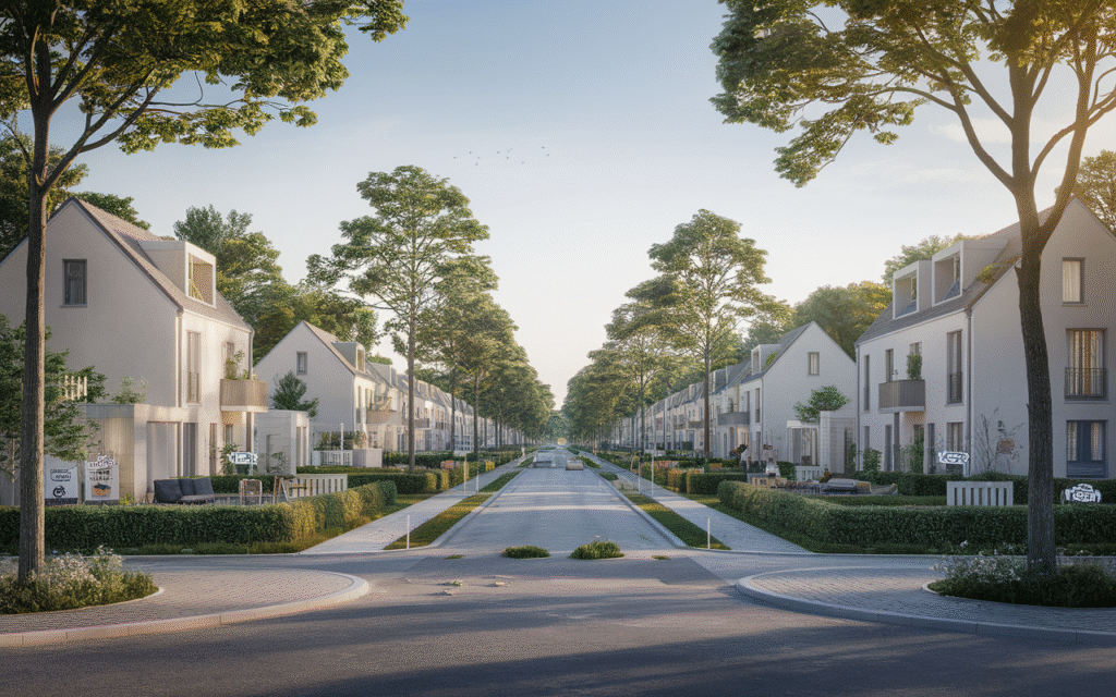 Vue de la Rue du Bois de l’Orme à Draveil illustrant les prix de l'immobilier