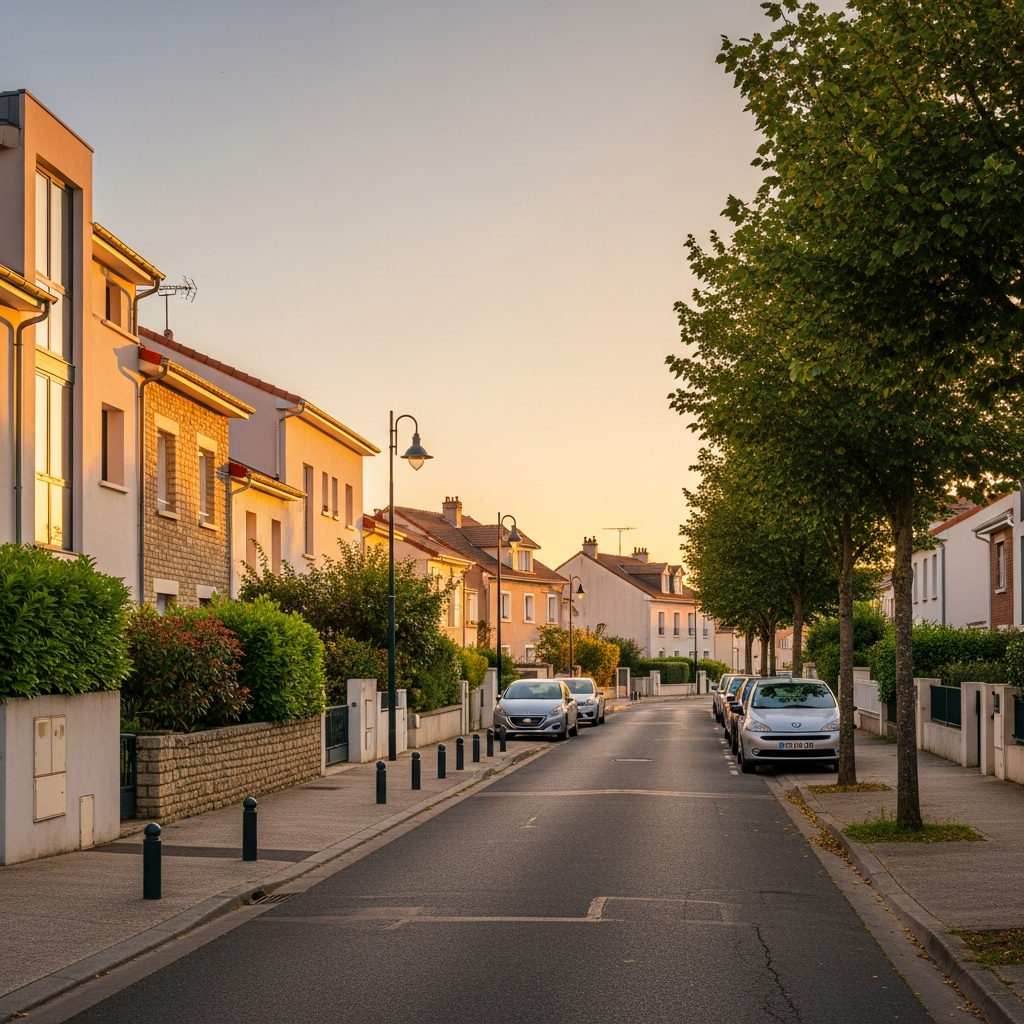Vue d'une maison située rue du Coquelicot à Draveil pour une estimation immobilière