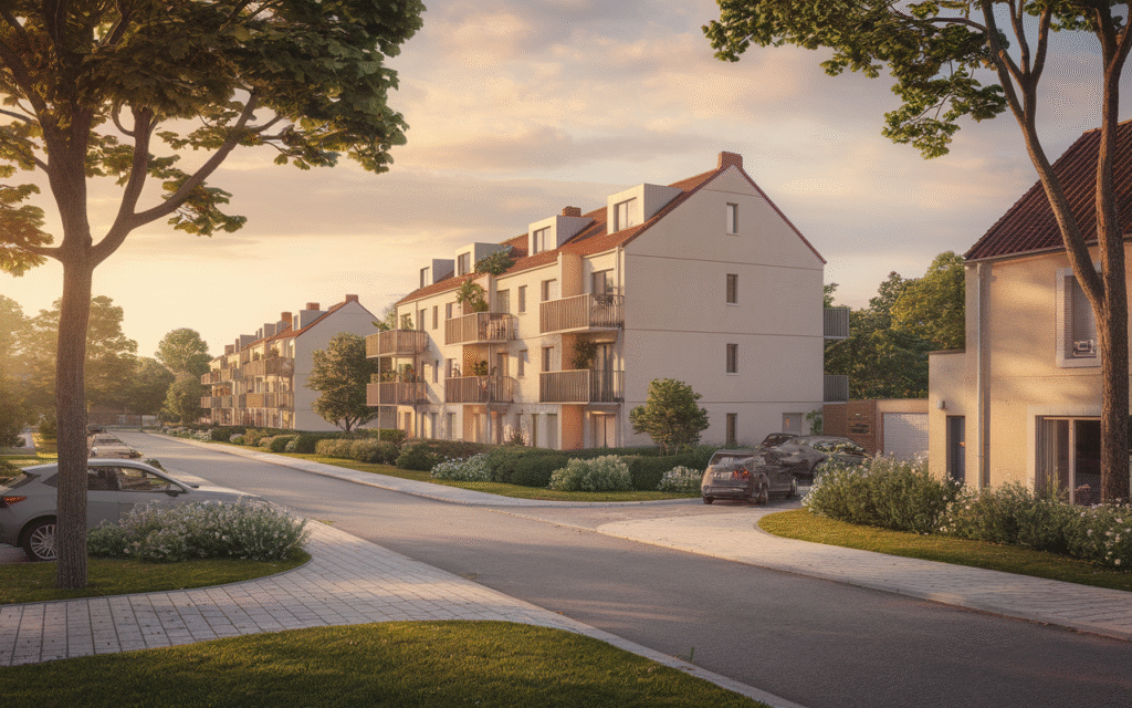 Façades de maisons situées rue du Moulin des Prés à Draveil pour une estimation immobilière