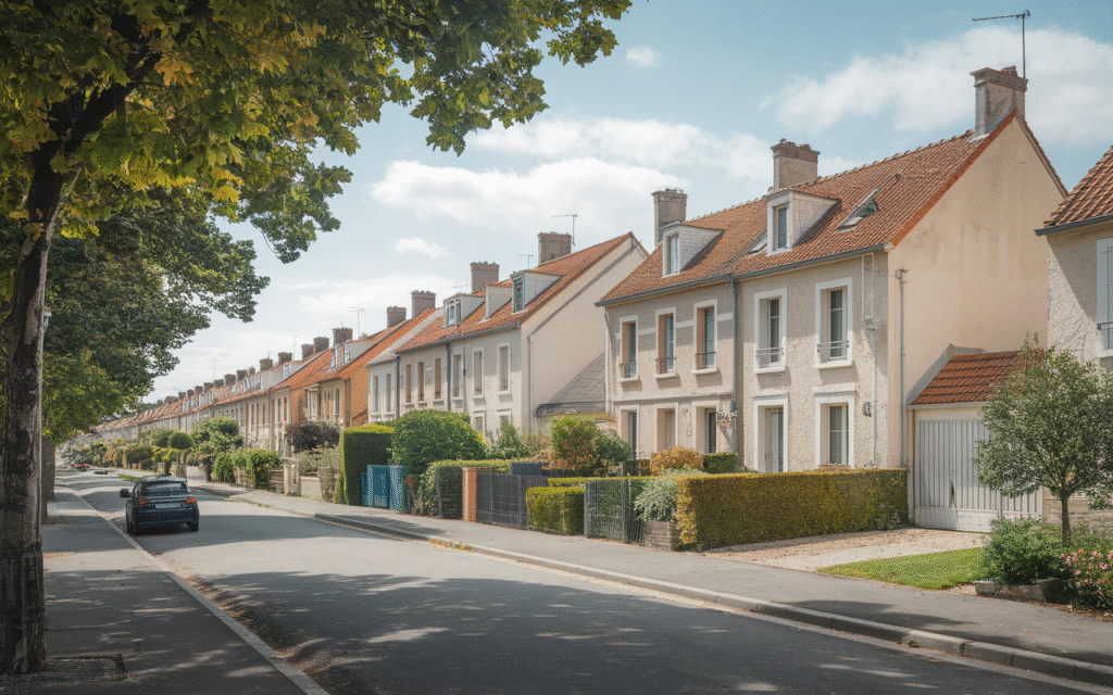 Façade d'une maison dans la rue du Muguet à Draveil pour estimation immobilière