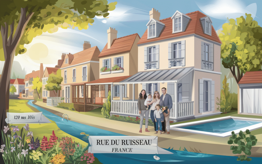 Vue d'une maison située rue du Ruisseau à Draveil pour une estimation immobilière