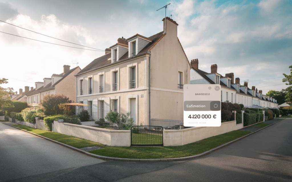 Vue de la Rue du Stade à Draveil pour une estimation immobilière