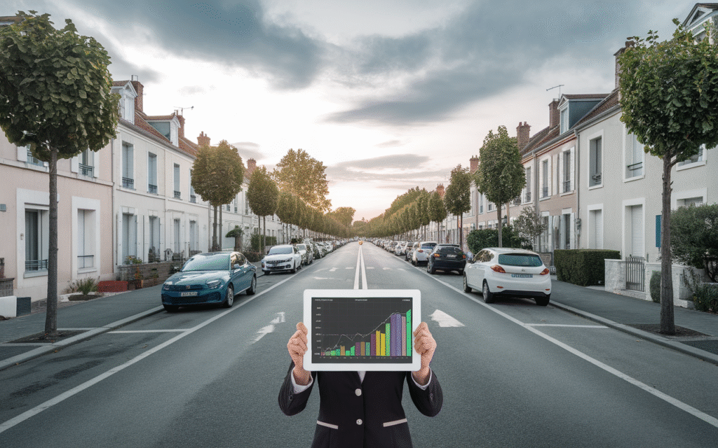 Vue d'une maison à estimer située rue Jean Moulin à Draveil