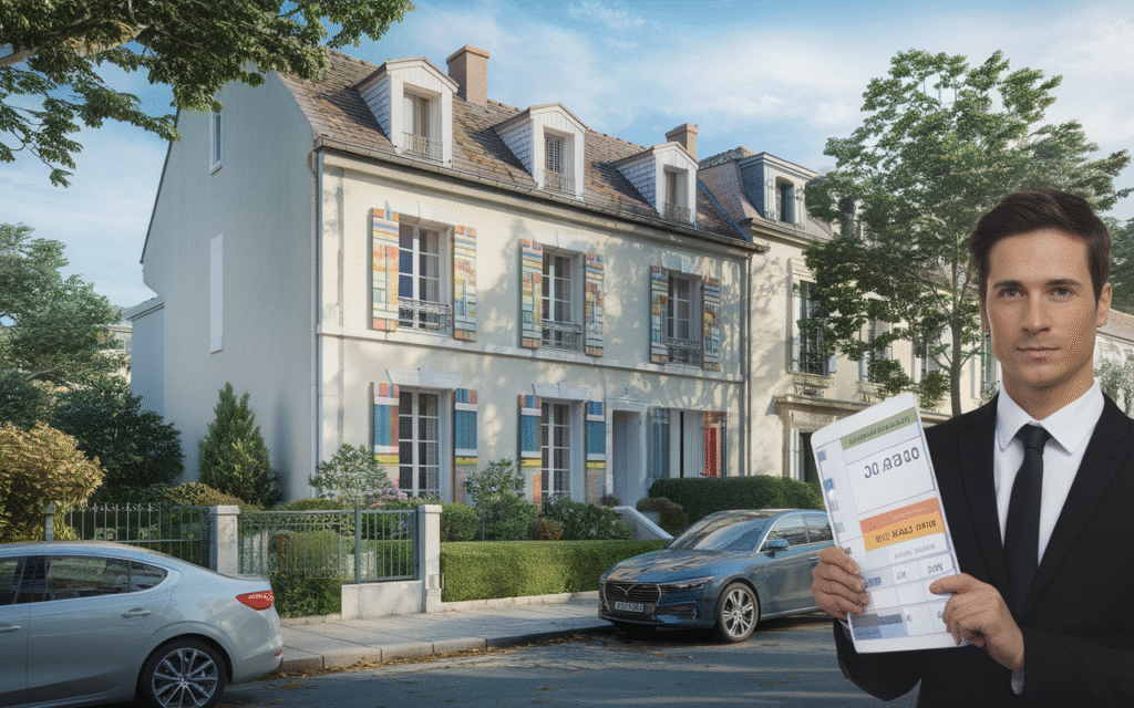 Vue de la rue Michelet à Draveil pour une estimation immobilière