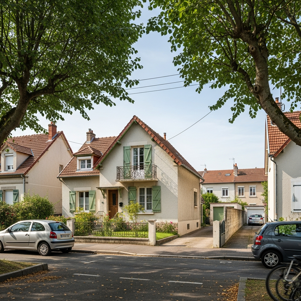Vue d'une maison située rue des Chênes à Draveil pour une estimation immobilière