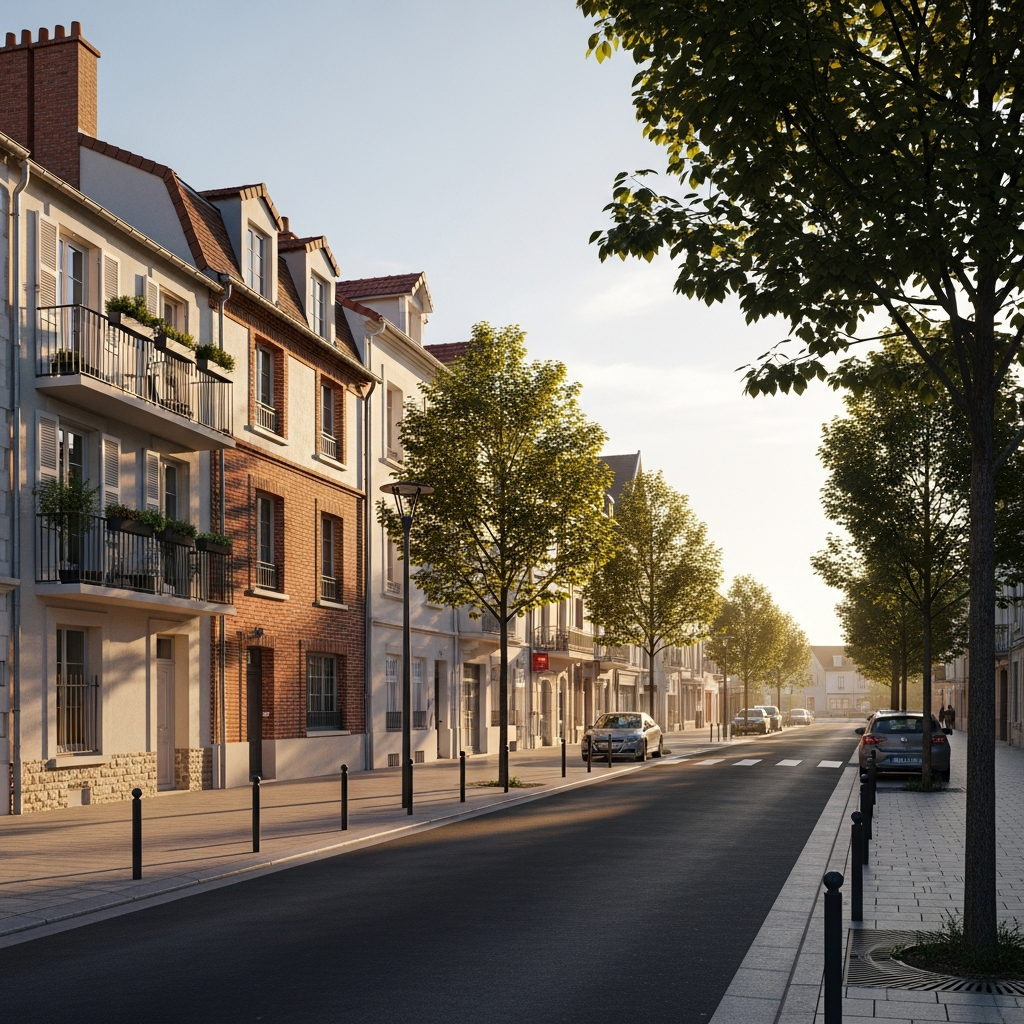 Façades de maisons situées rue des Lilas à Draveil pour une estimation immobilière