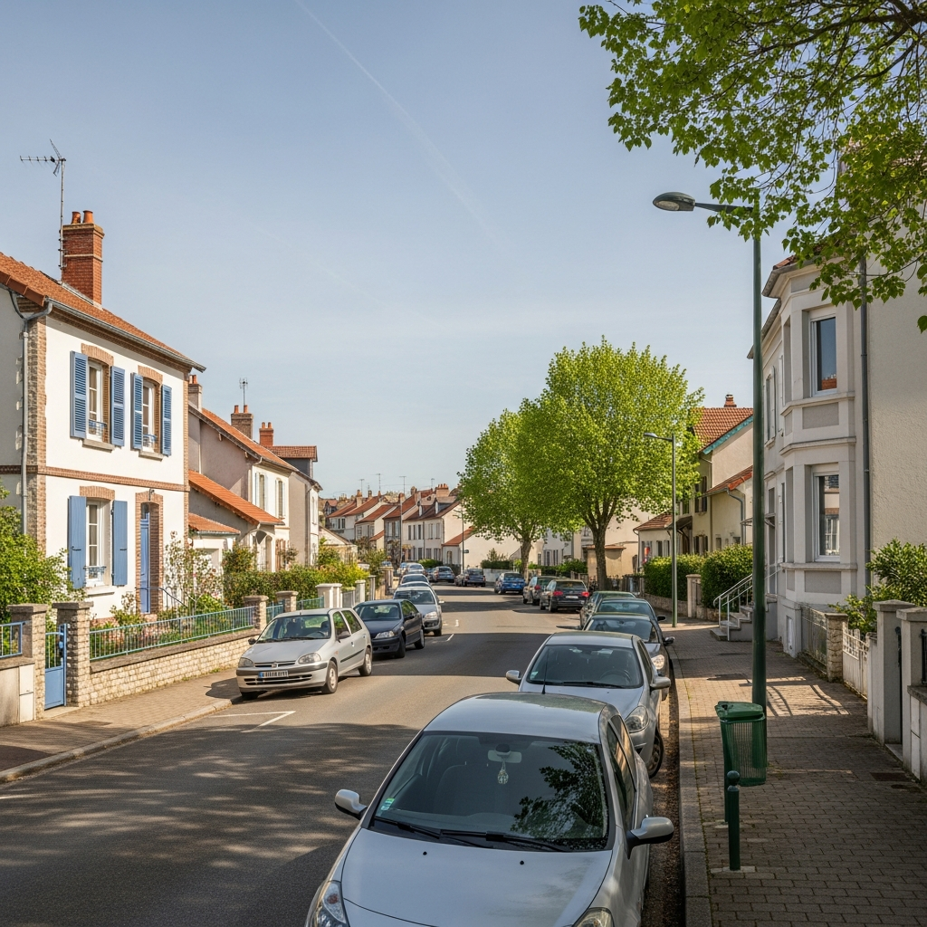Vue de la rue de Mainville à Draveil pour une estimation