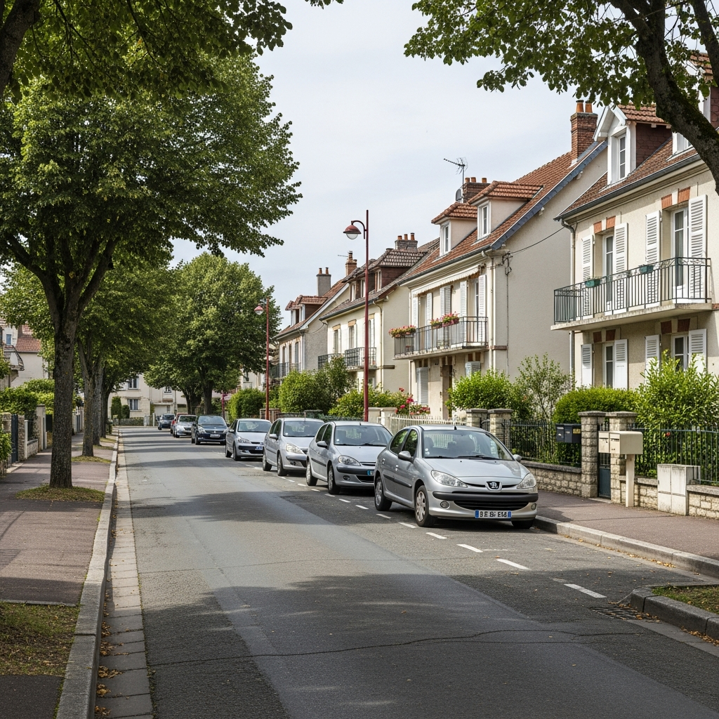 Vue de la Rue des Aulnes à Draveil pour une estimation immobilière