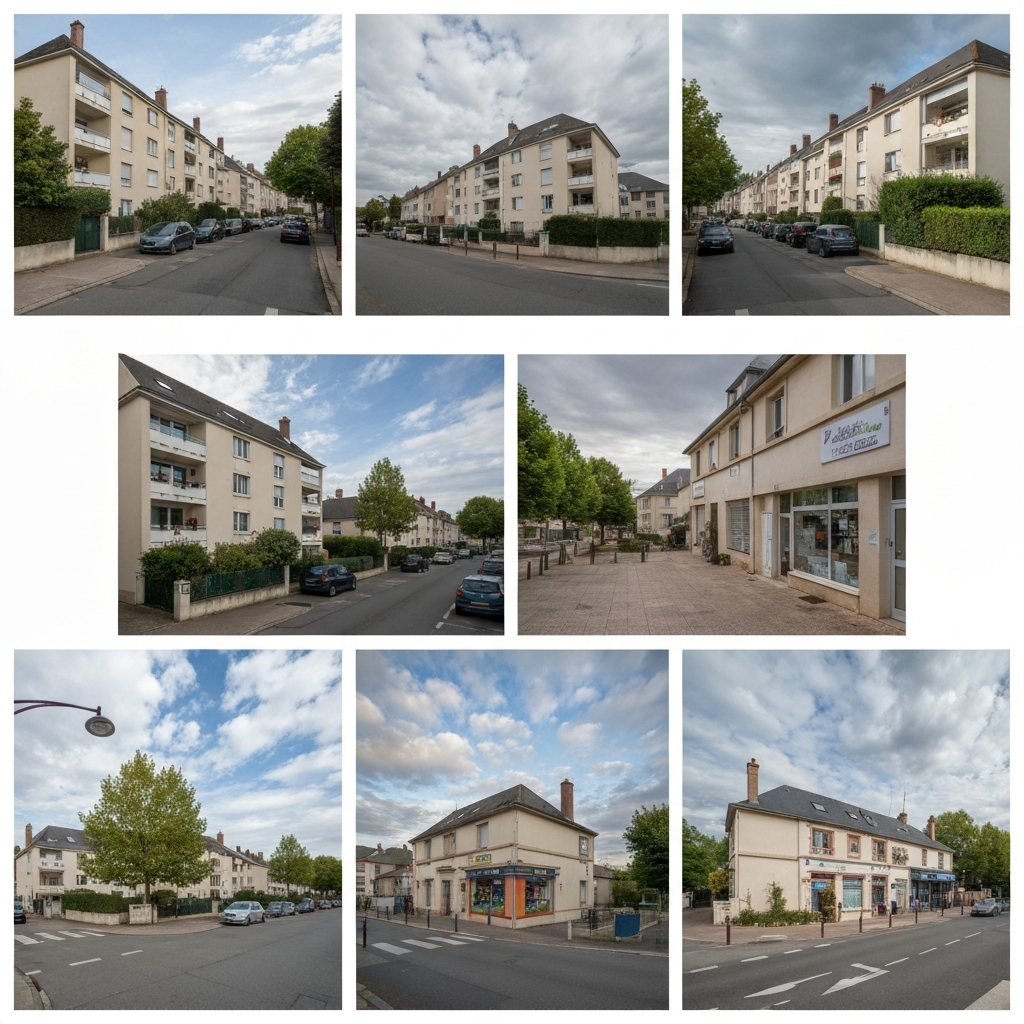 Vue de la rue Allée des Bergeries à Draveil, illustrant une estimation immobilière