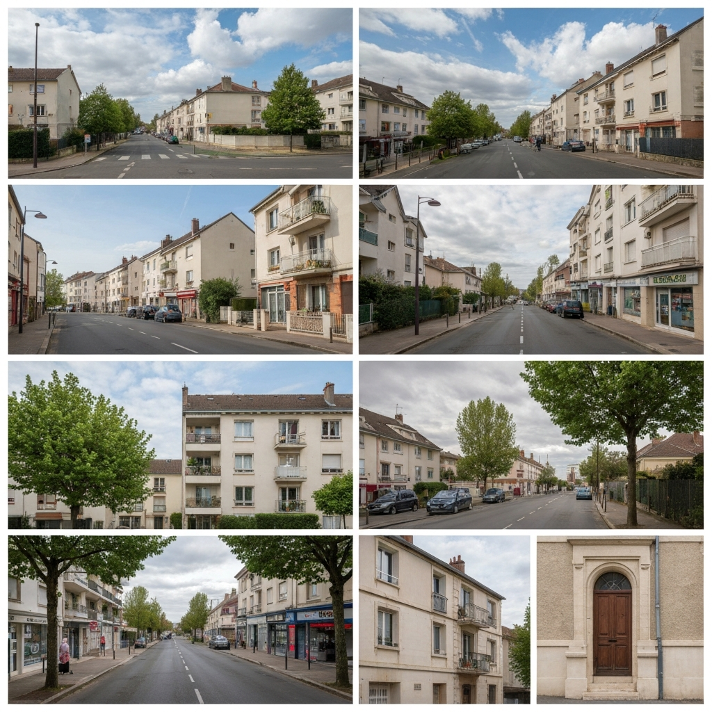 Vue de la rue Allée de la Villa Saint-Joseph à Draveil pour estimation