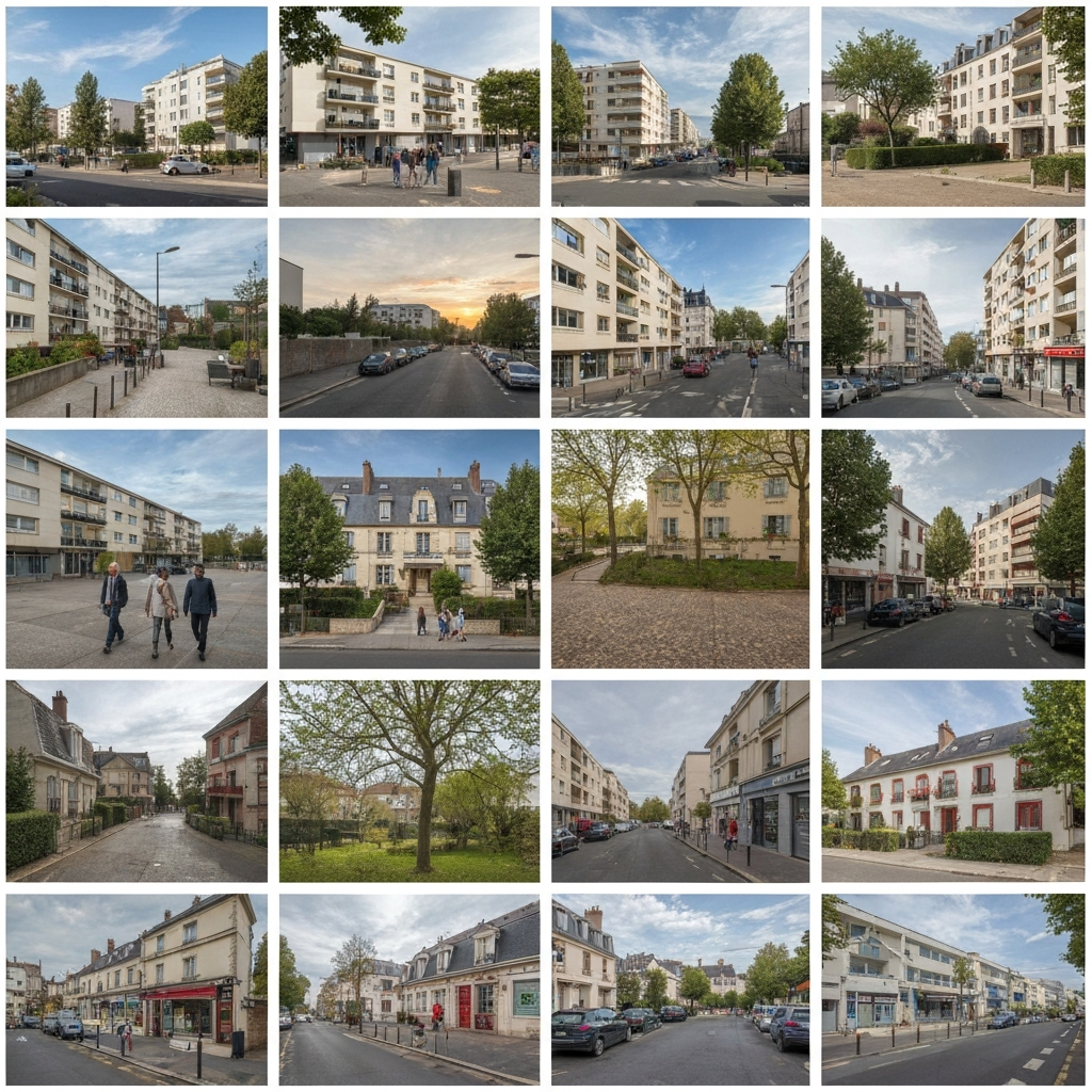 Vue de la rue Avenue de Paris-Jardin à Draveil pour une estimation