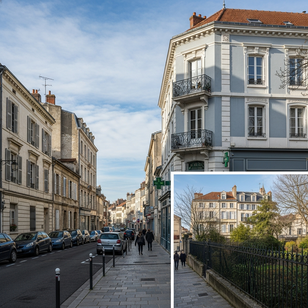 Vue de la rue Boulevard du Général de Gaulle à Draveil