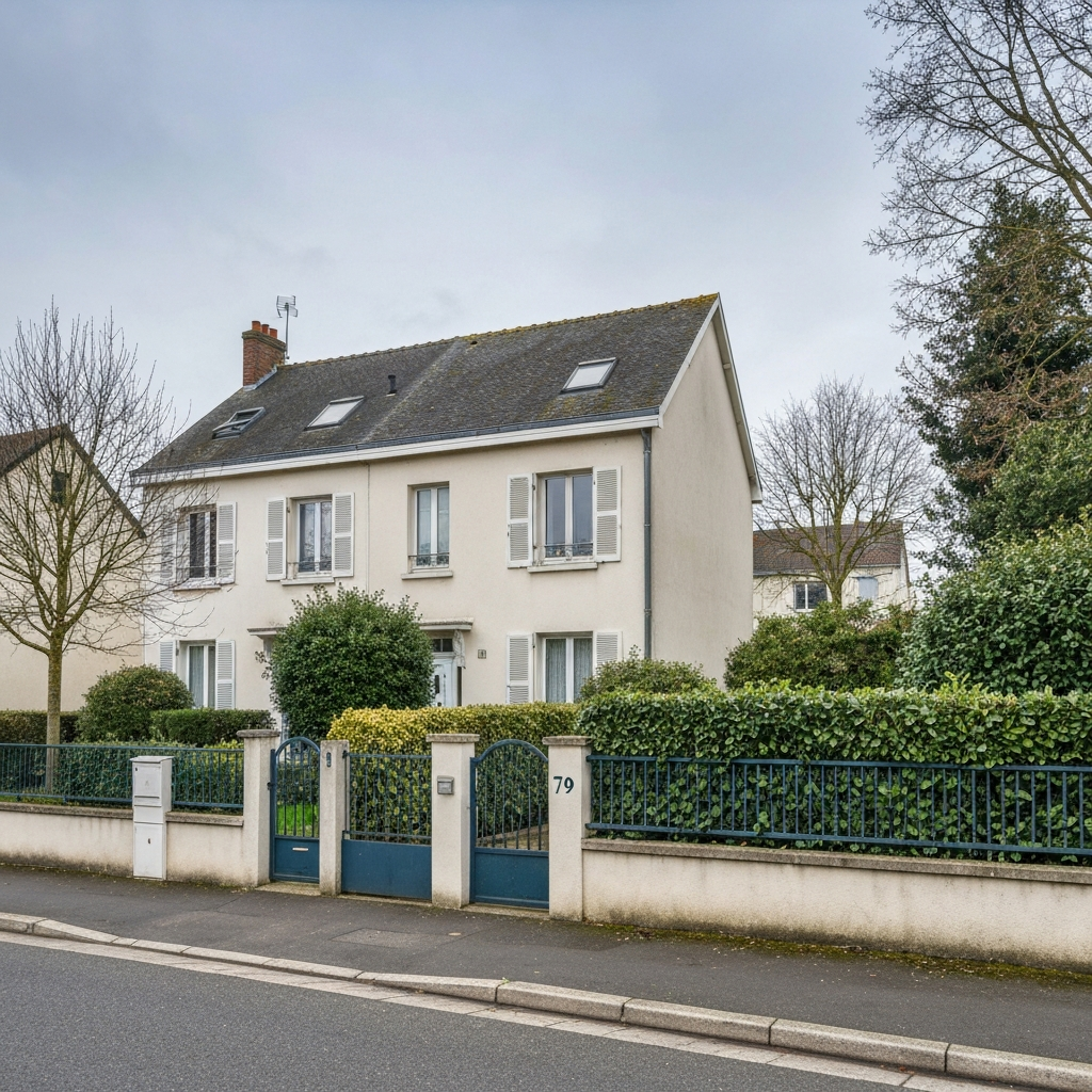 Vue aérienne d'une maison à Draveil pour estimation immobilière