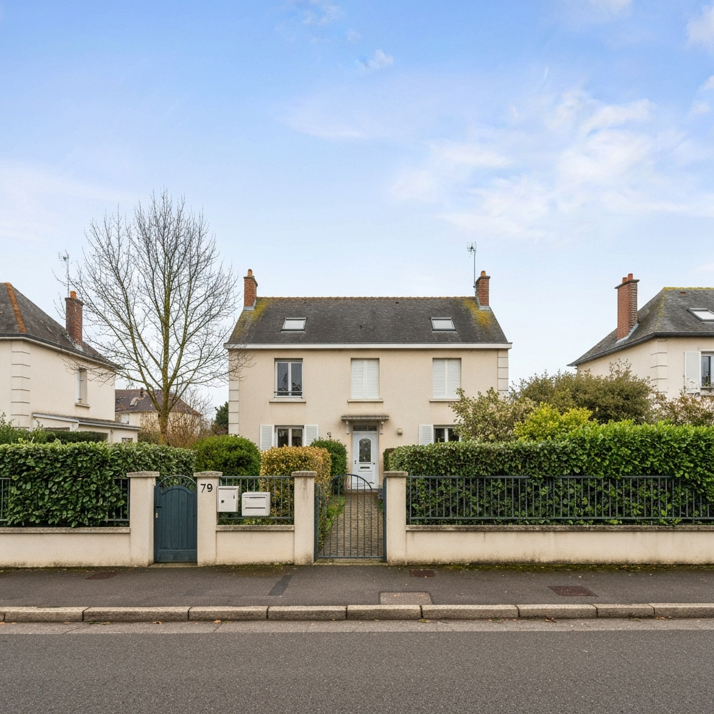 Vue aérienne de Draveil avec des maisons résidentielles et des espaces verts