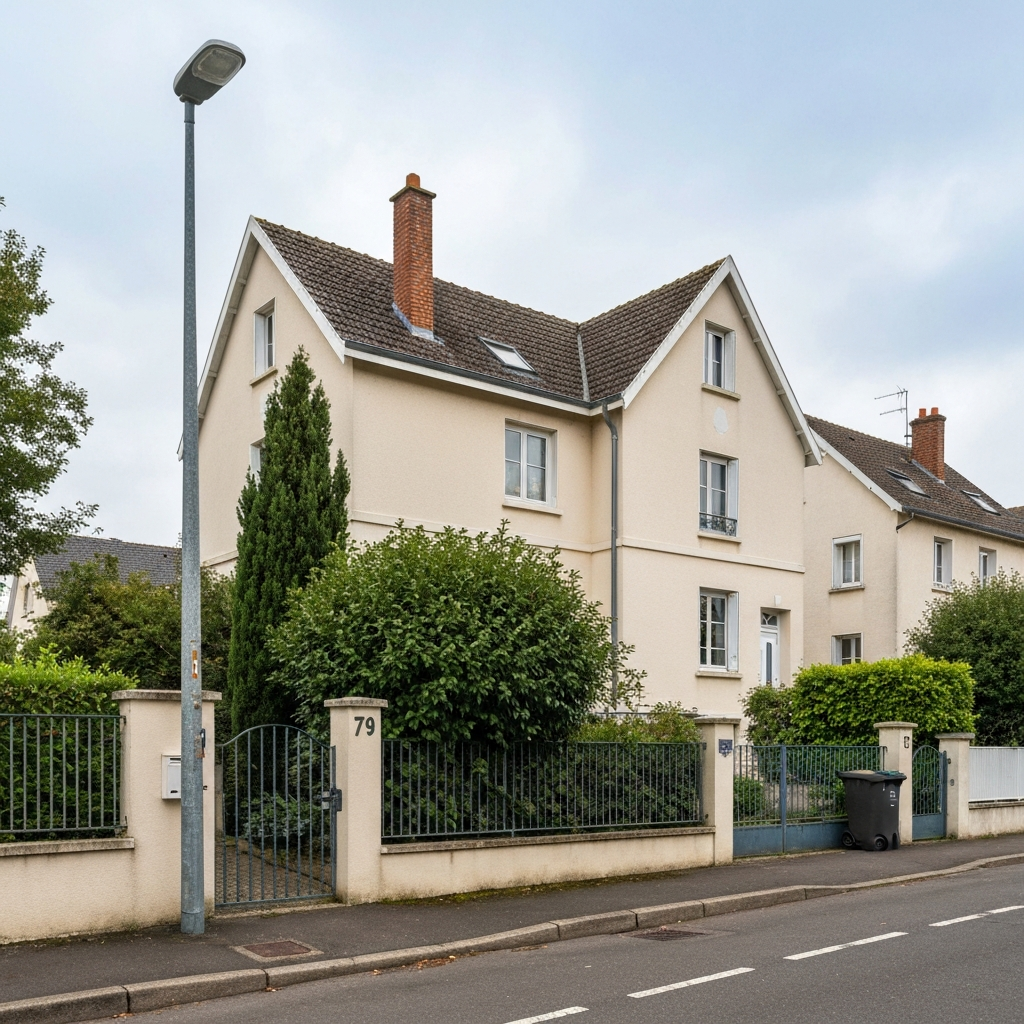 Vue aérienne de Draveil avec des maisons et des immeubles pour une estimation immobilière gratuite