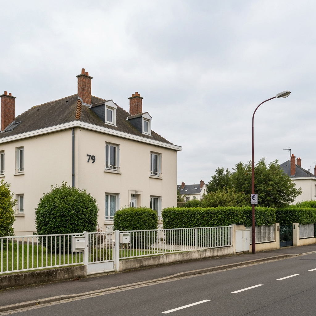 Vue d'une maison avec un jardin à Draveil pour estimation
